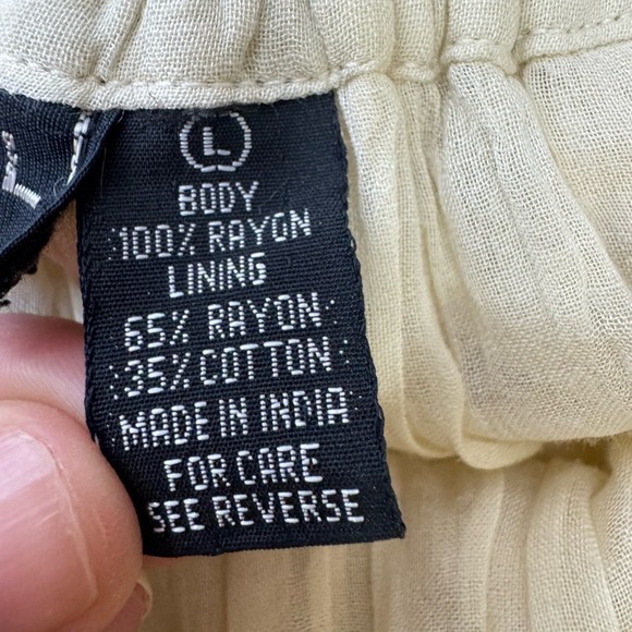 Vintage Phool Womens Sheer Lace Midi Skirt Sz L Coquette Fairy Festival Cottage - Picture 6 of 8